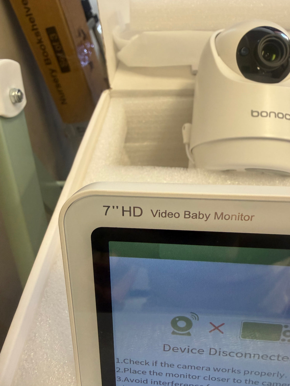 Bonoch 7”Split Screen Baby Monitor with 2 cameras