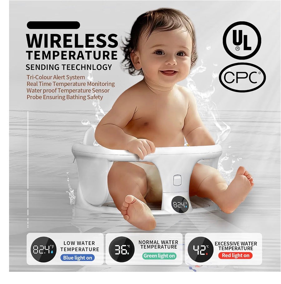 Baby Bath Seat, White
