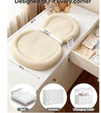 Peanut Baby Changing Pad, Tan