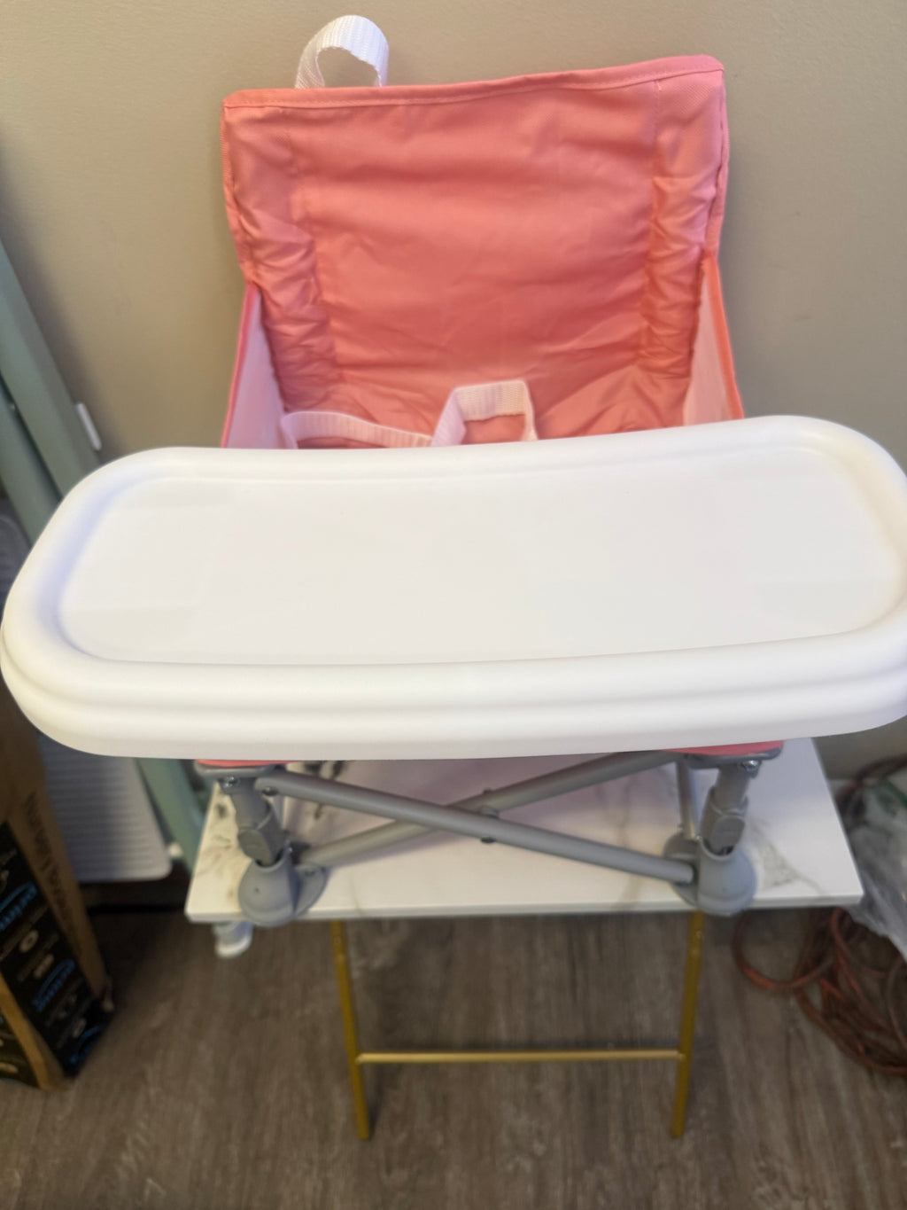 Portable Baby High Chair/Booster Seat, Pink