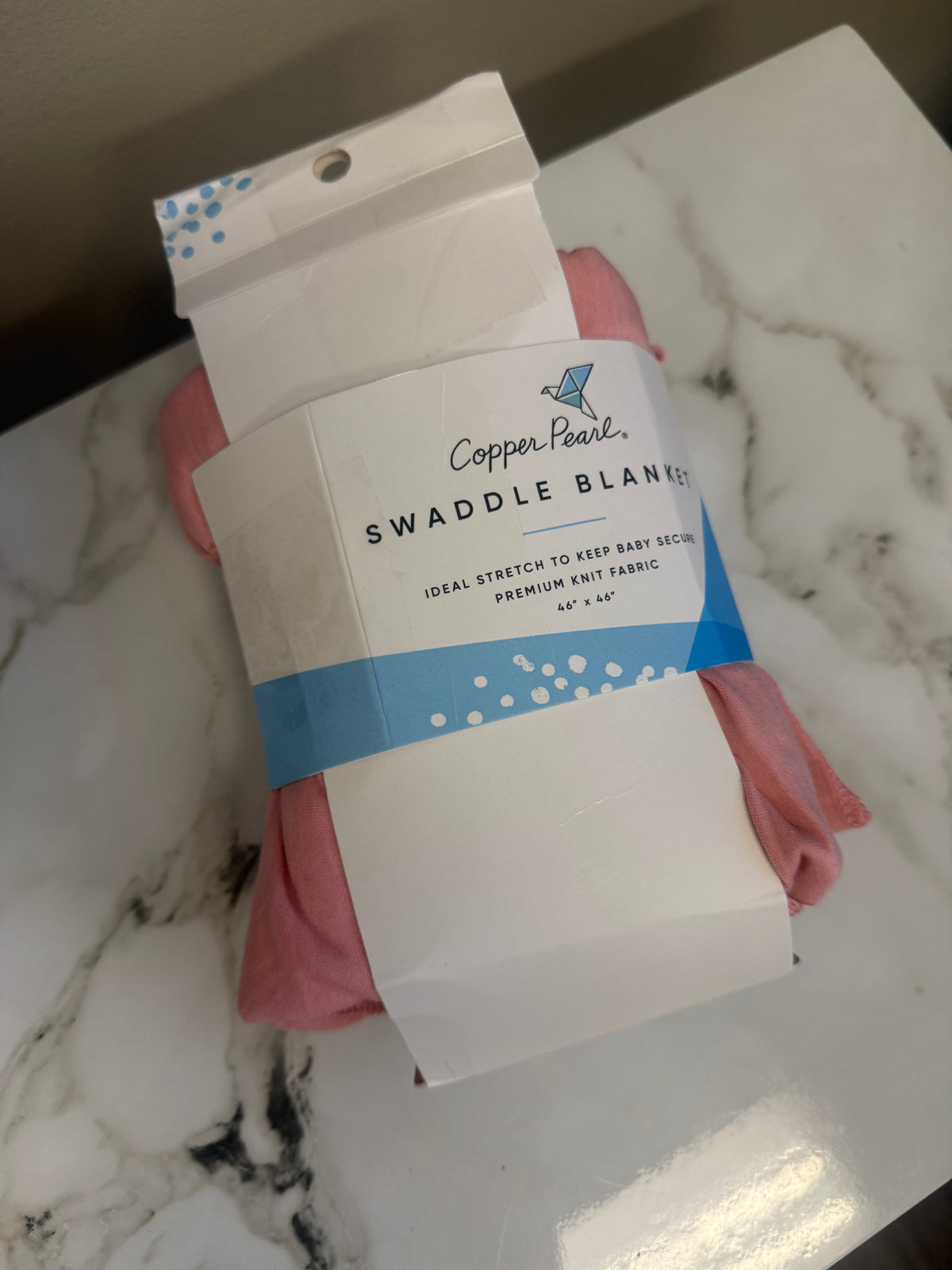 Copper Pearl Swaddle Blanket, Pink