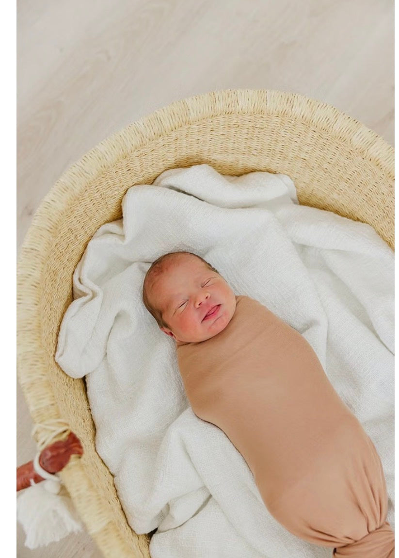 Copper Pearl Swaddle Blanket, Pink