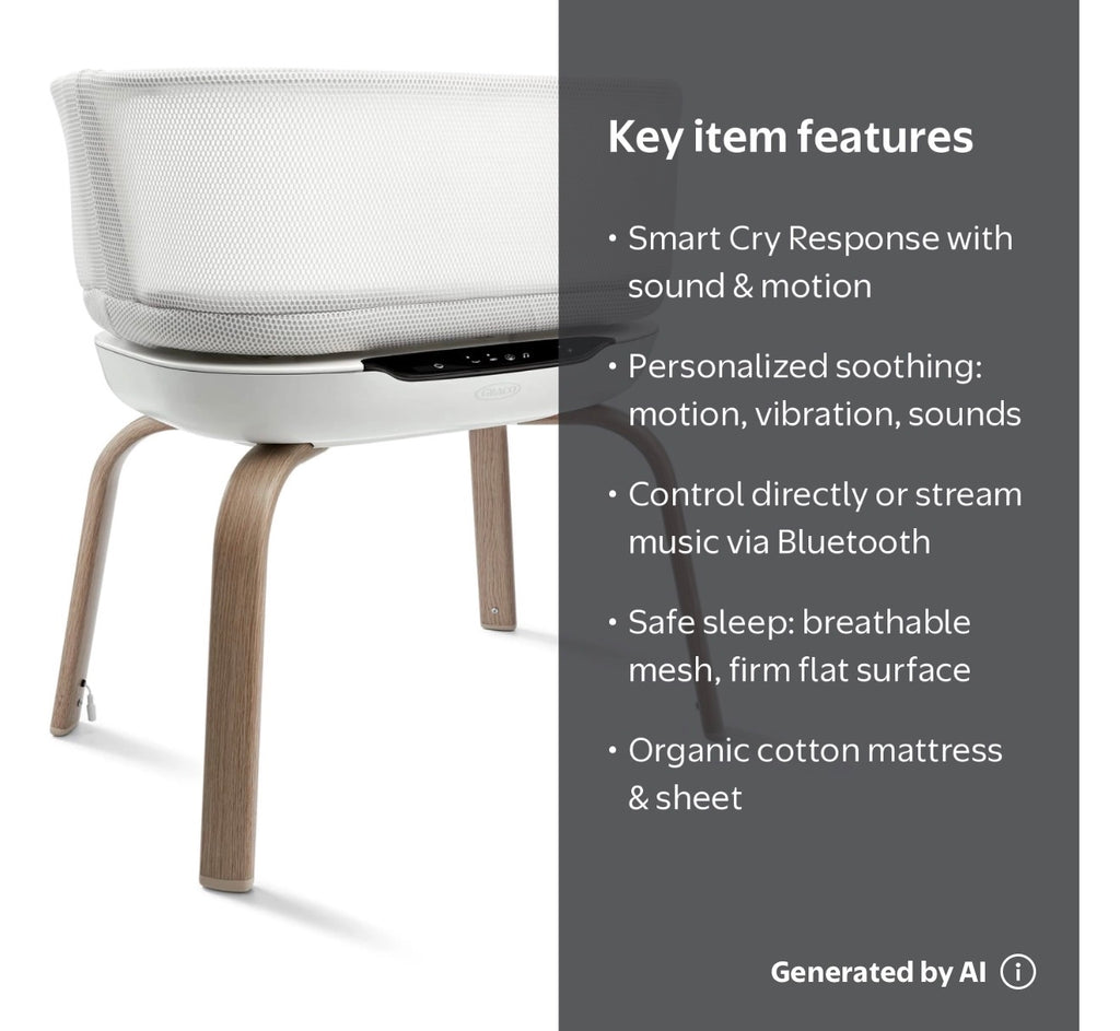Graco SmartSense Soothing Bassinet
