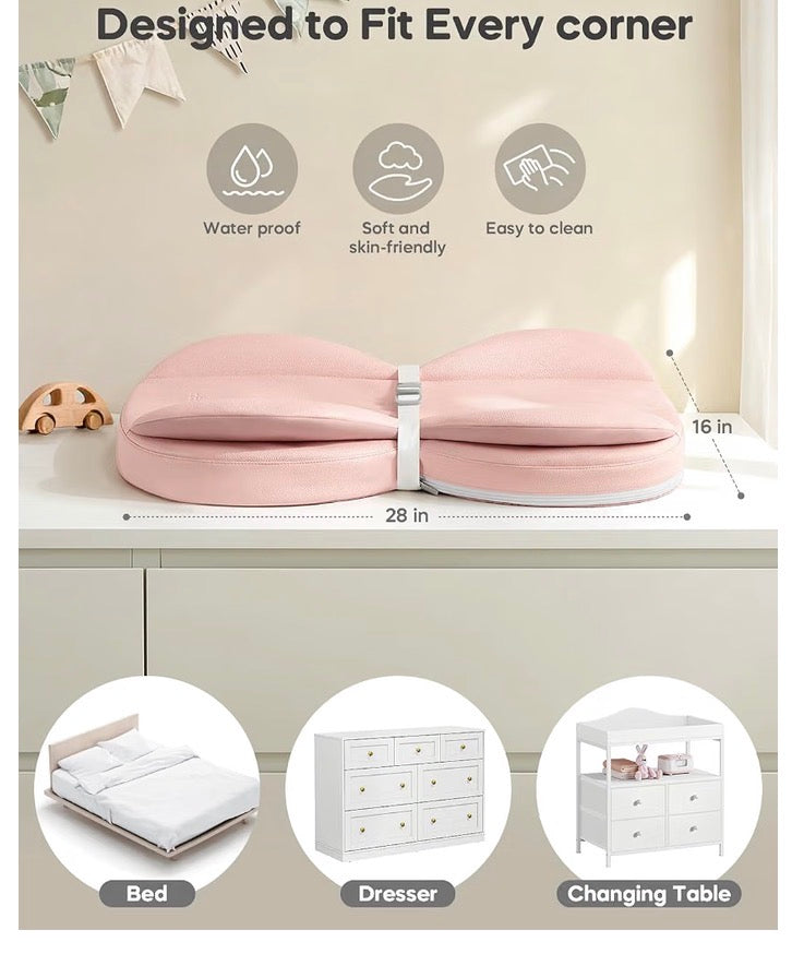 Mamatepe Baby Changing Pad, Pink