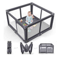 Folding Playpen, 50x50, Gray