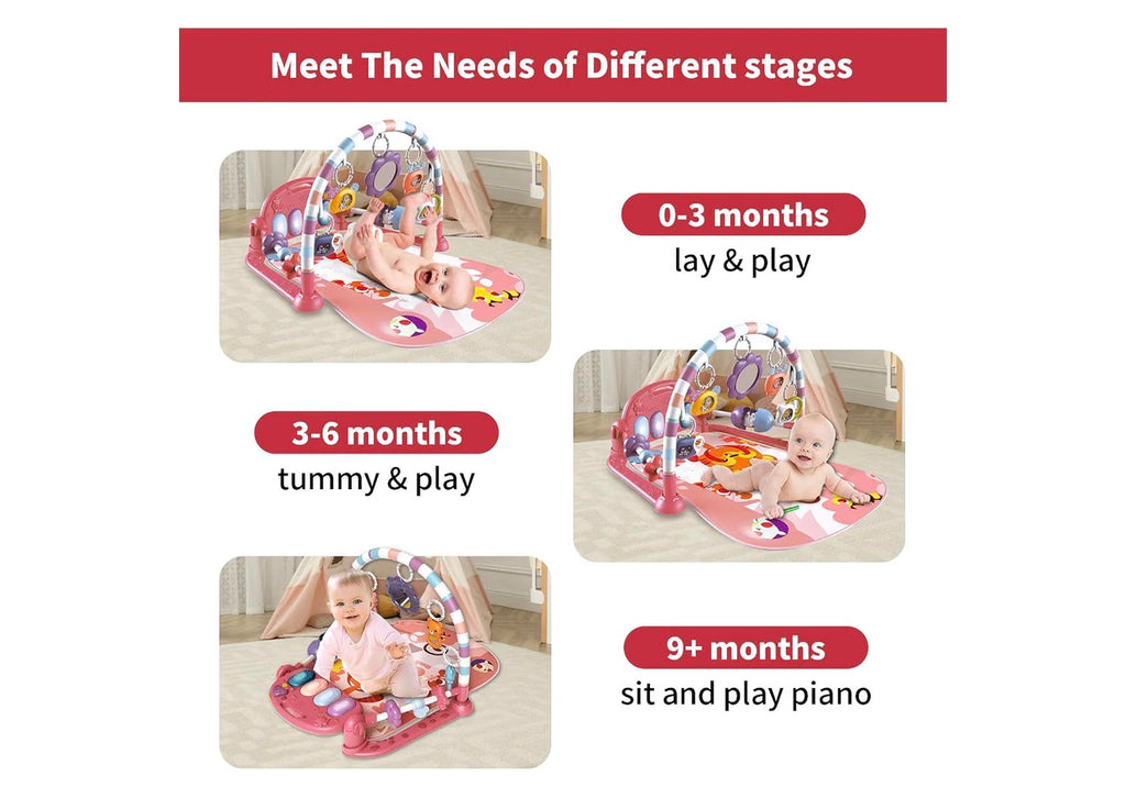 Baby Gym Play Mat, Pink