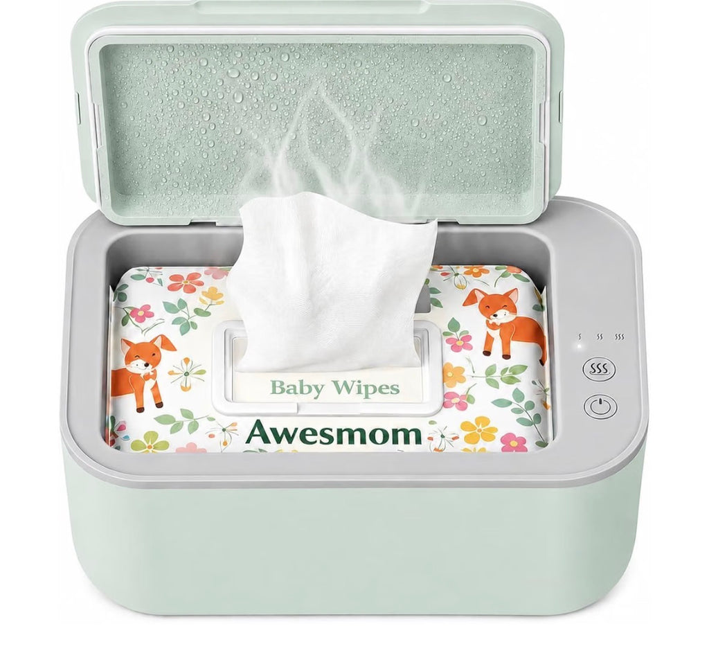 Awesmom Baby Wipe Warmer, Green
