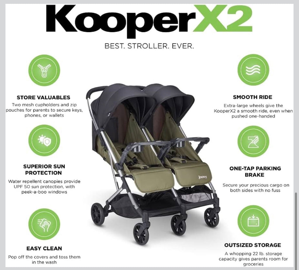 Joovy Kooper X2 Double Stroller
