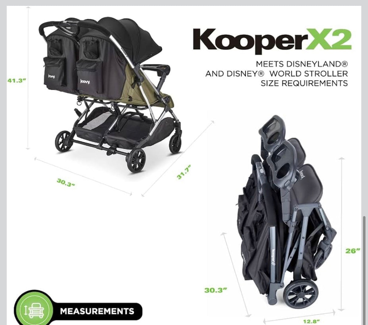 Joovy Kooper X2 Double Stroller