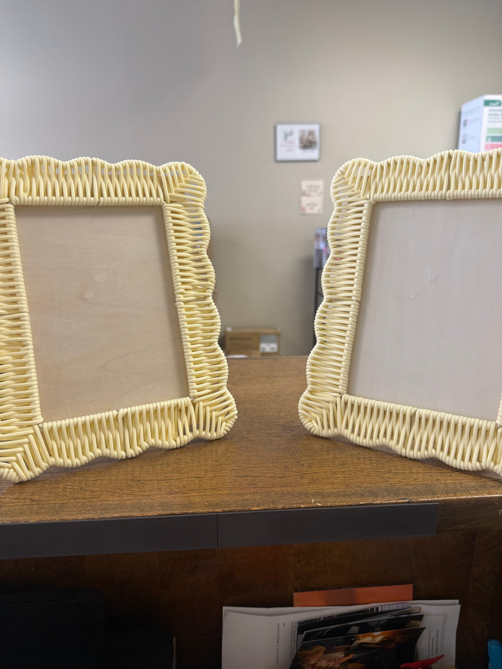 3 Pack Rattan Picture Frames