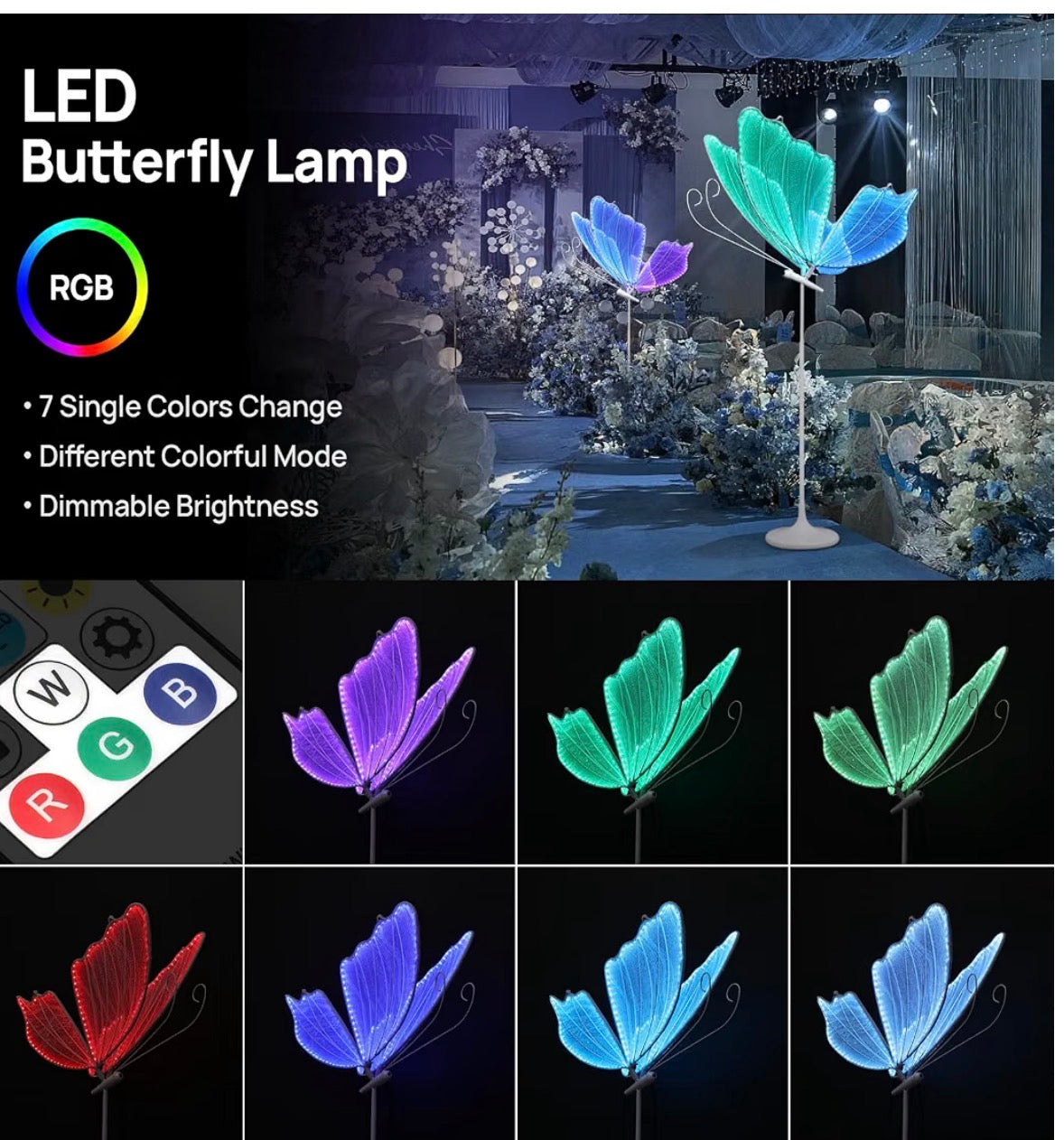 Butterfly Lamps (2 pack)