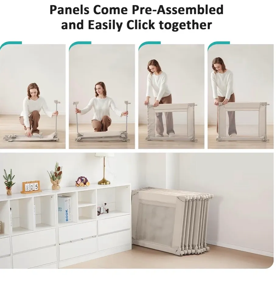 Doradotey Adjustable Folding Baby Playpen, (79x71)