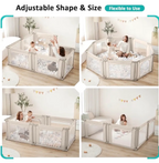 Doradotey Adjustable Folding Baby Playpen, (79x71)